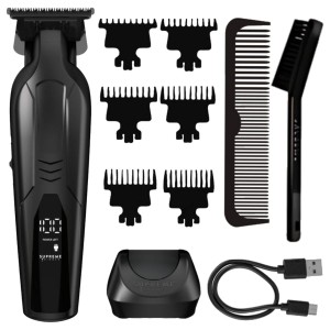 Supreme - Vader Lite Trimmer ST3700 - Trymer do strzyżenia 7000RPM, 120min.pracy USB C, czarny