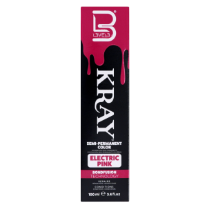 L3VEL3 - Kray Color Electric Pink - Półtrwała farba w kolorze różowym 100ml